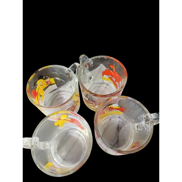 Vintage 1978 McDonalds Garfield & Odie Glass Mugs Set Of 4 Cartoon Graphics - Picture 2 of 7